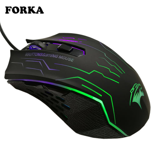 FORKA Silent Click USB Wired Gaming Mouse